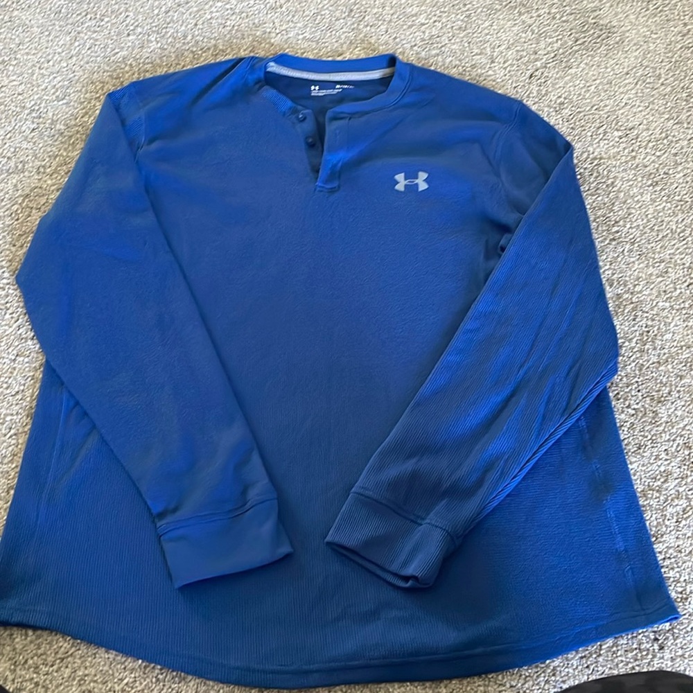 Under armour long sleeve waffle shirt